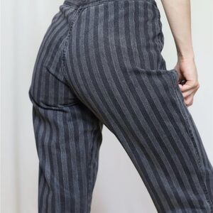 Vintage Rocky Mountain High Rise Striped Gray Jeans